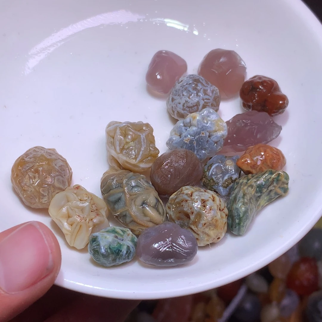 未镶嵌玛瑙/玉髓珠宝半成品