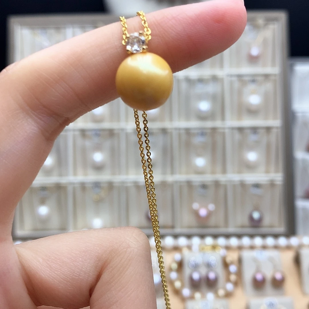 颈饰合金淡水珍珠