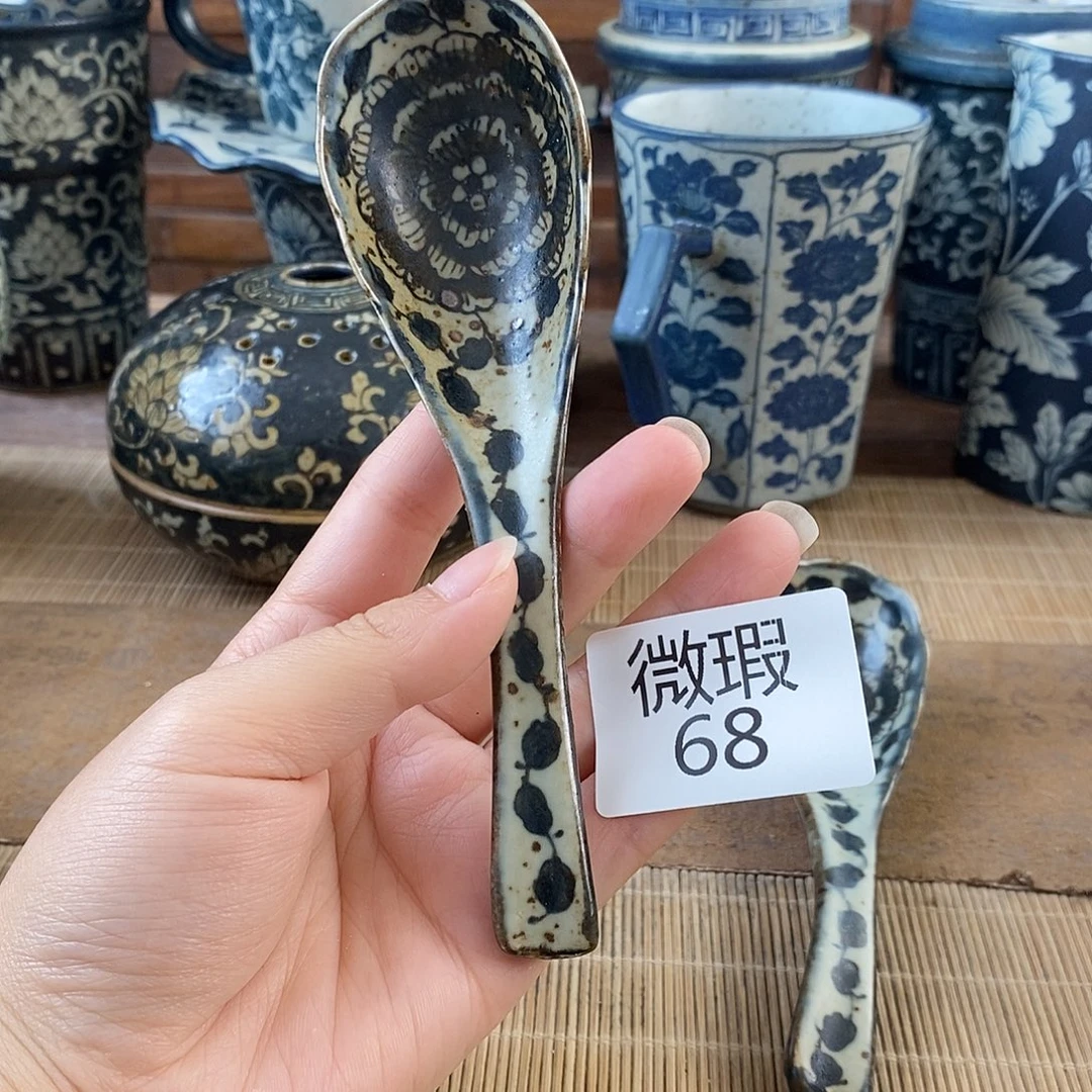 手工手绘青花高温陶瓷