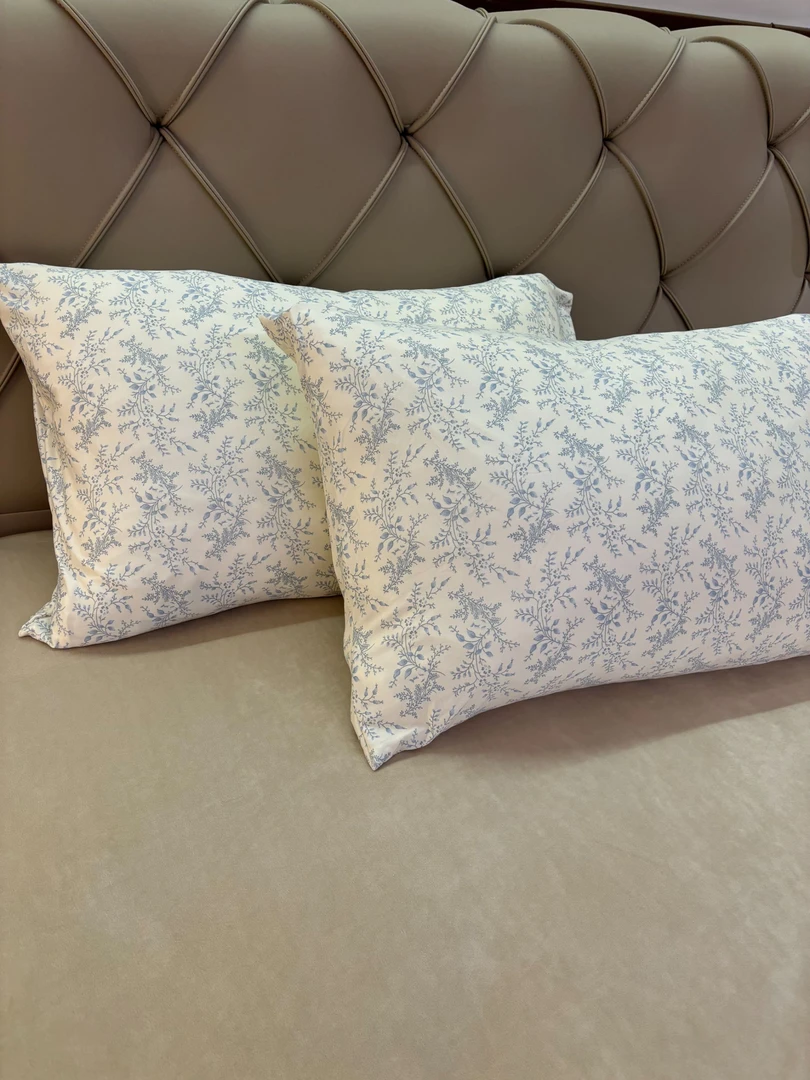 {春田记】新款双面针织枕套婴儿绒床单三件套