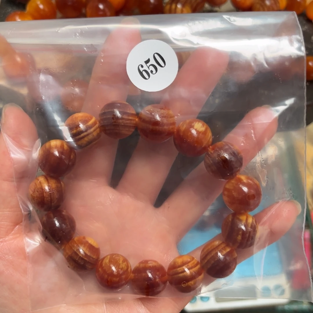 松木（琥珀木）手串/手链大**善650树根1.5