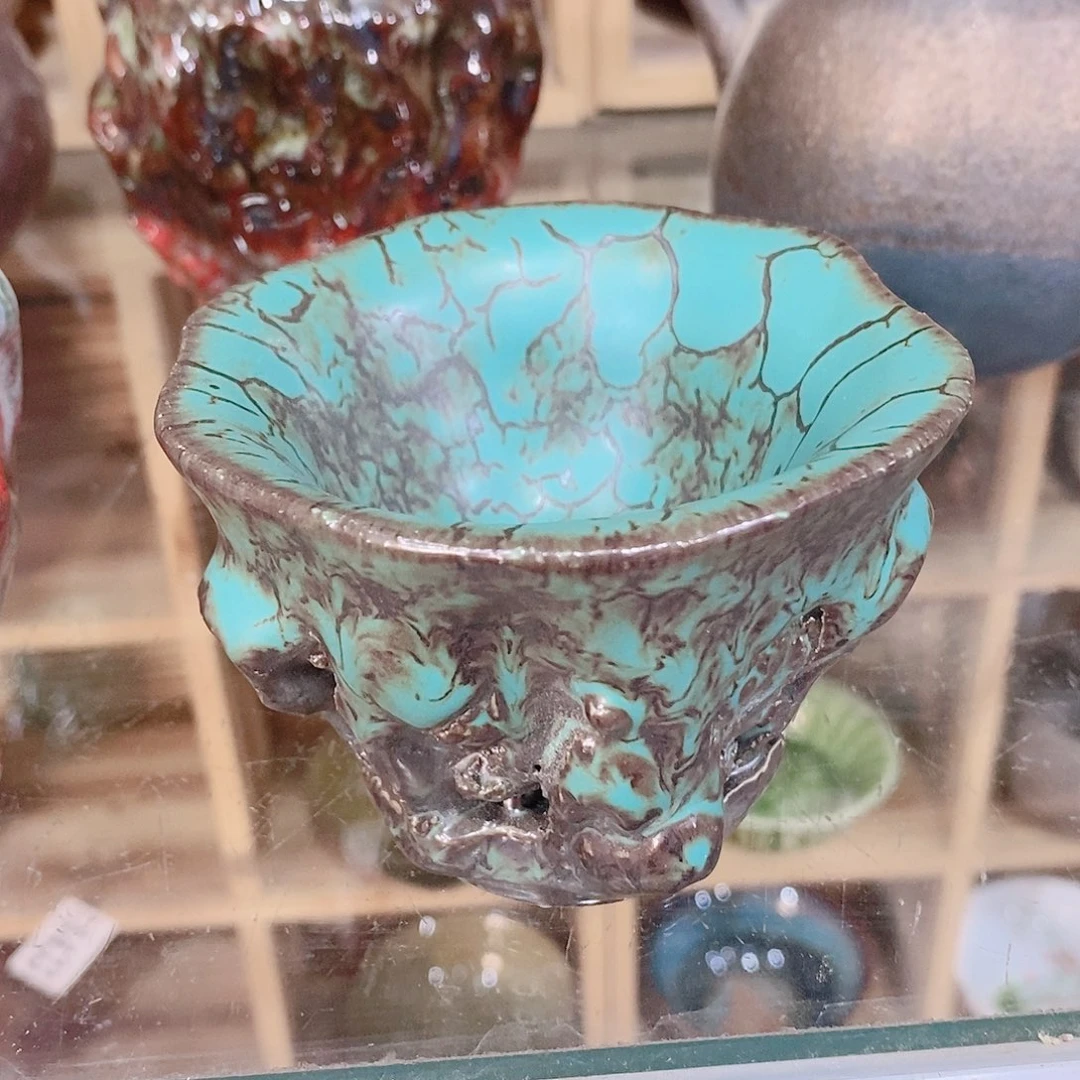 粗陶志野柴烧茶器