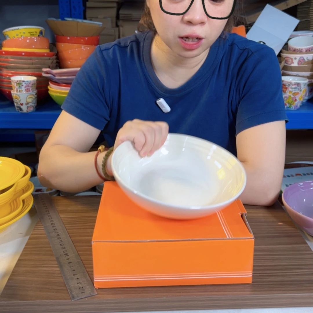 瓷米白色燕麦碗888
