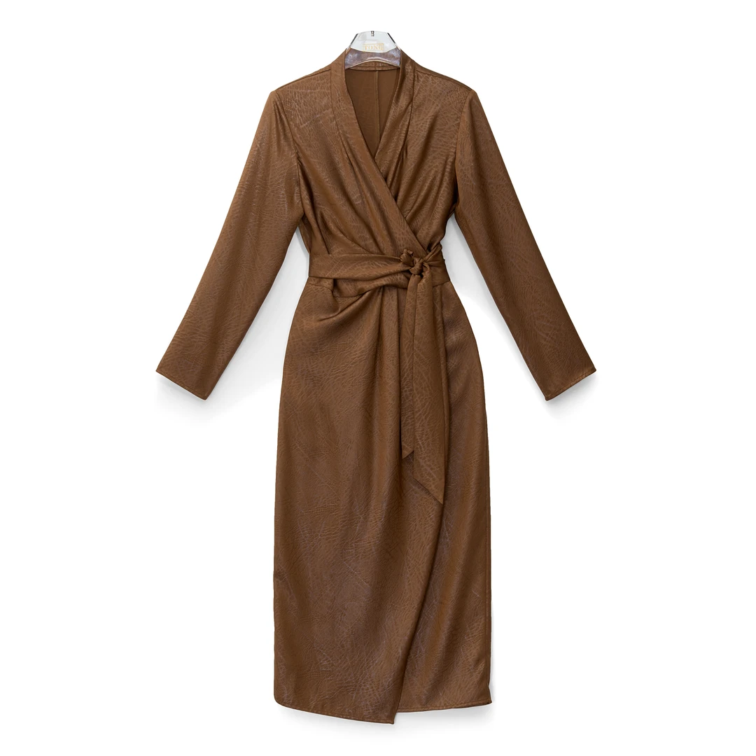 【彤姐原创】秋季设计时尚高级感系带女士轻奢女装连衣裙G230696