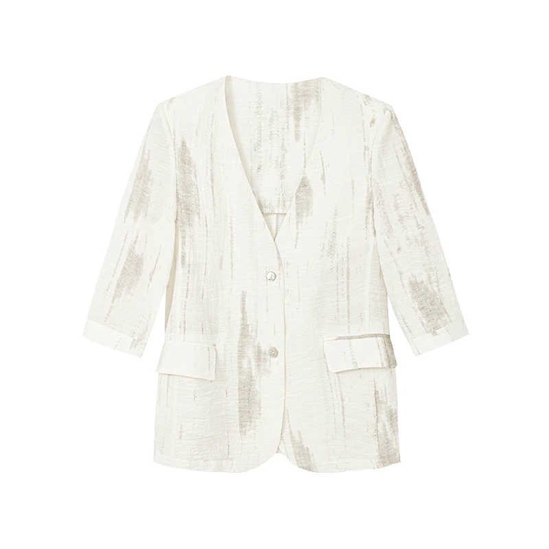 【九月专属】时尚水墨晕染西装W6758