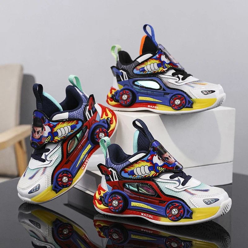 哪吒2透气运动鞋跑鞋男童鞋鞋子秋季新款潮酷男童专业跑步鞋时尚