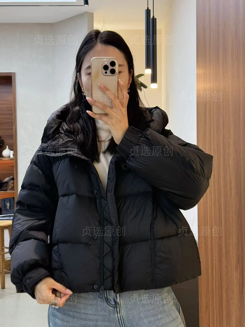 85322-保暖连帽女羽绒服休闲立领宽松运动加厚