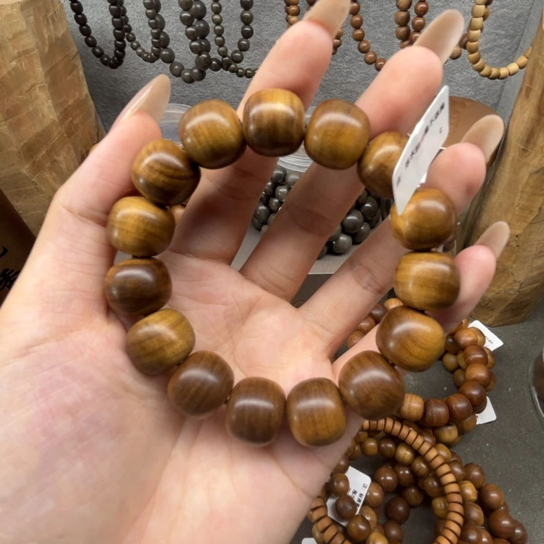 檀香木手串/手链14*15老型黑肉横纹 原价628