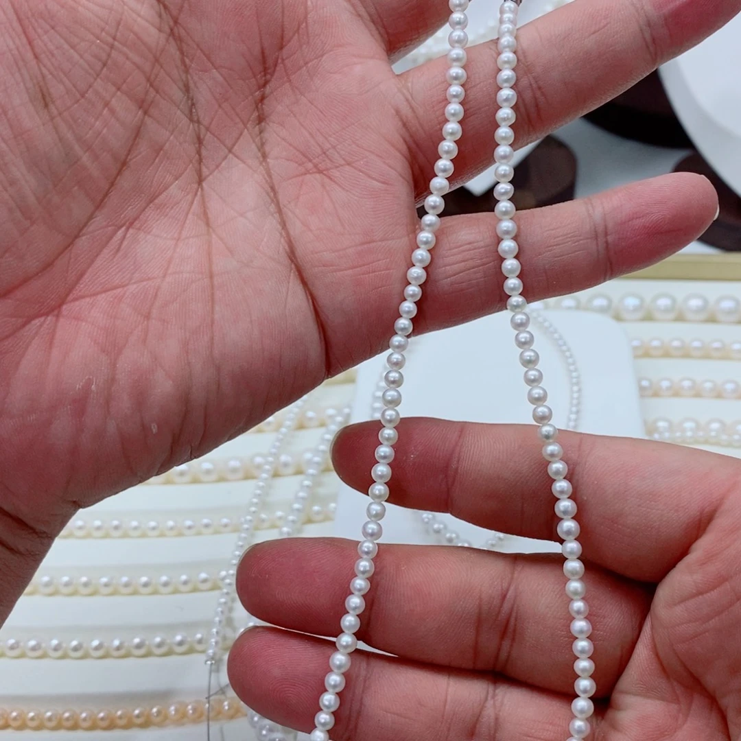 淡水珍珠颈饰银S925镶嵌