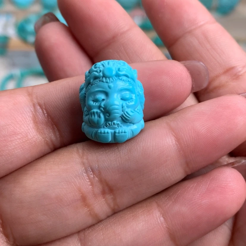 【闪购商品】绿松石未镶嵌雕刻旺****