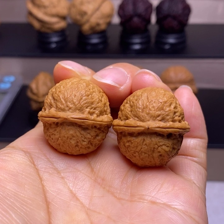 文玩核桃把件福星小铁锤49