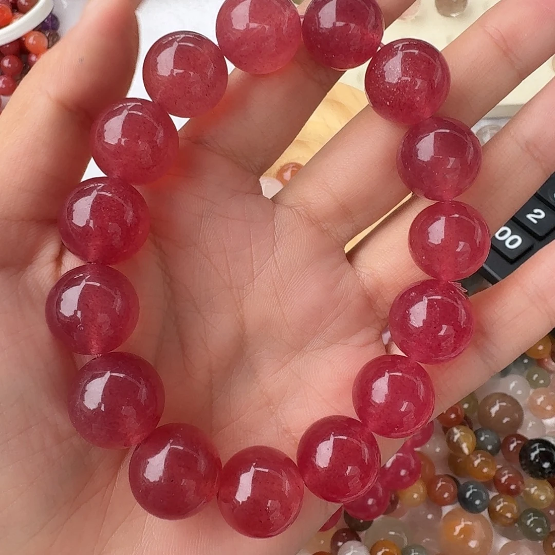 石***贝未镶嵌手链水晶草莓