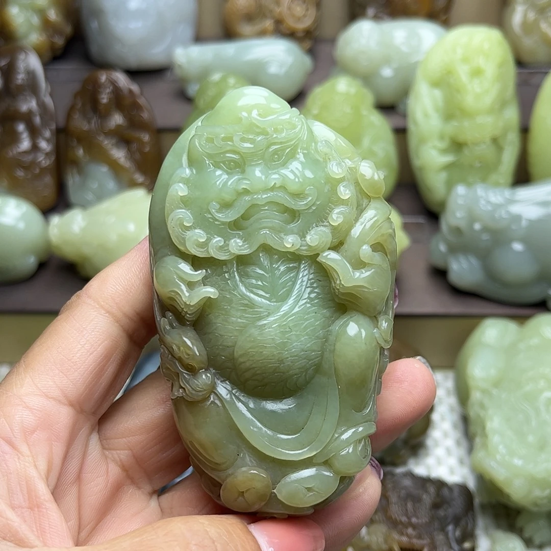 和田玉未镶嵌挂件