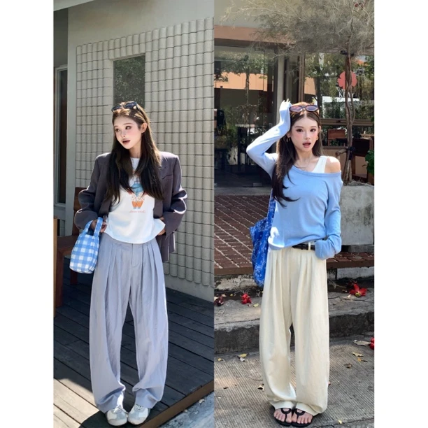 【松弛夏日】deem*空气感！透气慵懒百搭休闲裤～033