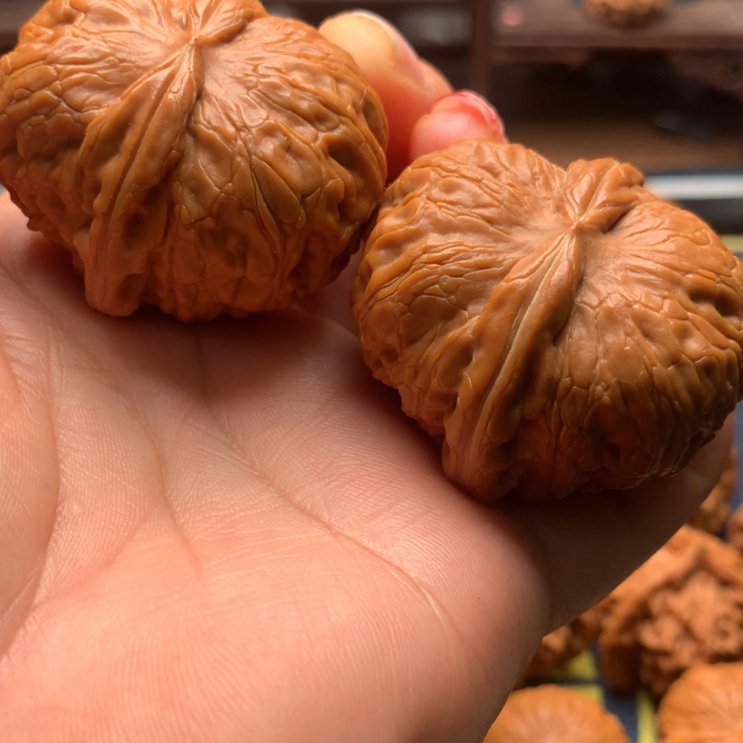 【闪购商品】把件文玩核桃蓝*元宝44