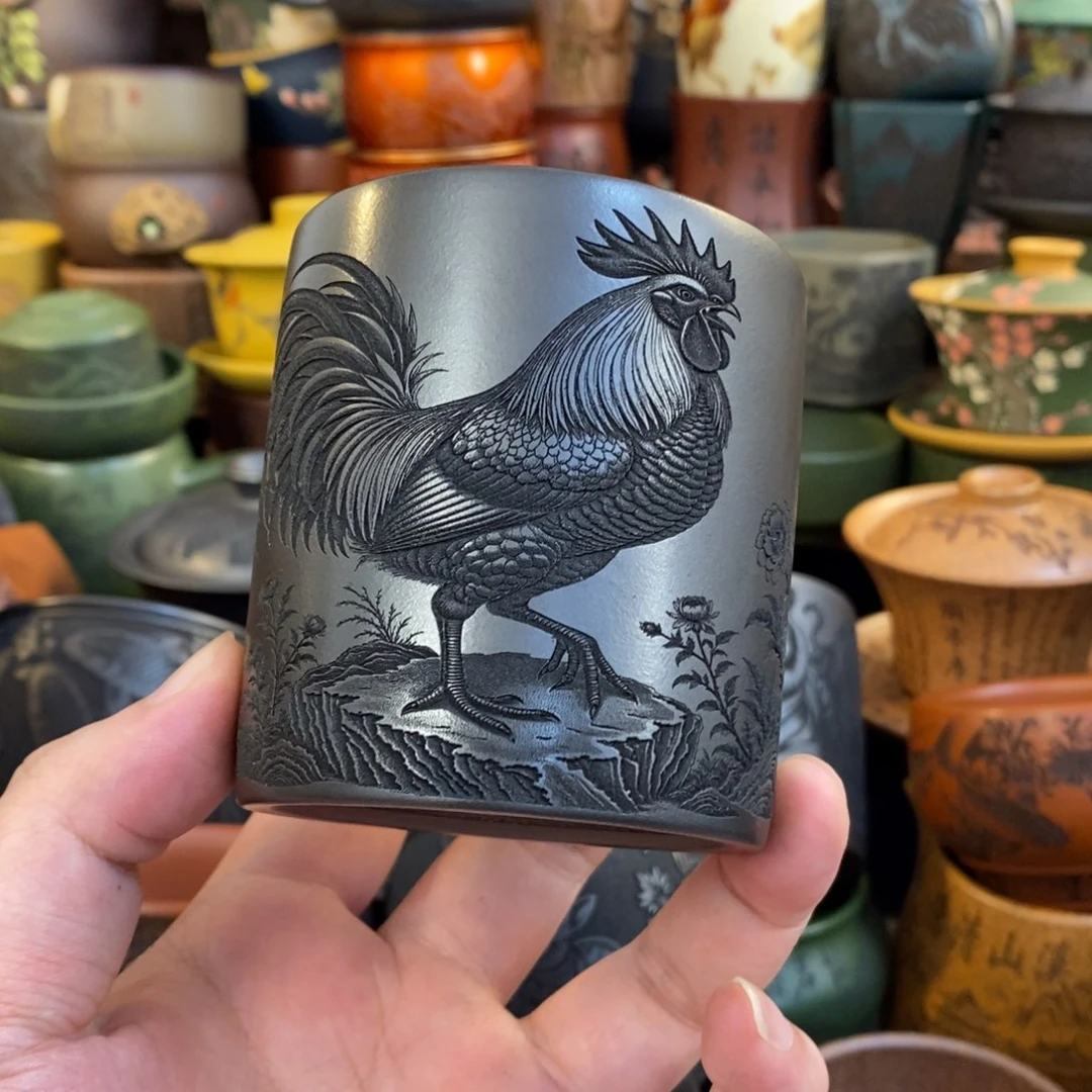 紫砂公道杯宜兴全手工紫砂杯