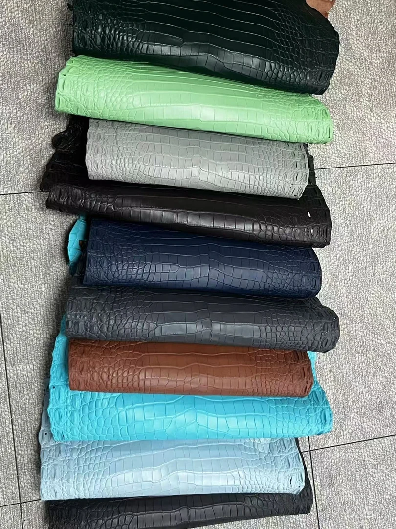 进口纯水染美洲鳄鱼皮高奢男士腰带男款皮具真皮