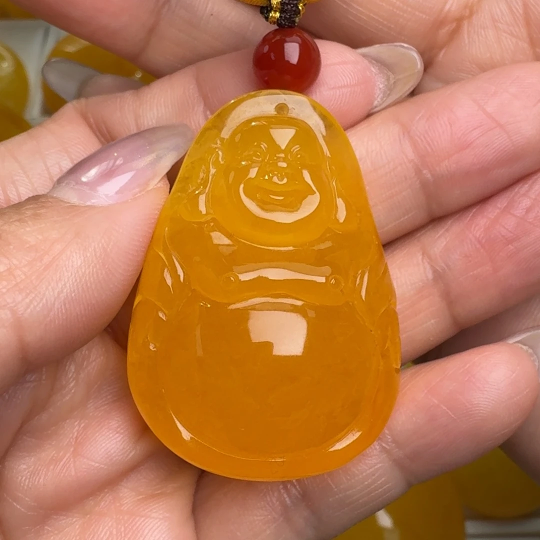 蜜蜡未镶嵌吊坠(不含链)无优化无烤色无补胶无覆膜无辐照无煮蜜