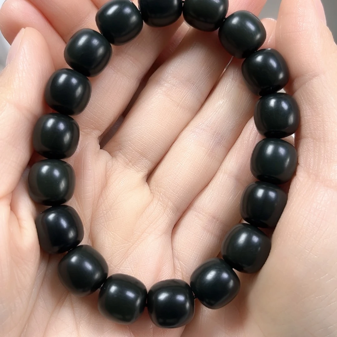 和田玉未镶嵌手链卡12老形珠珠宝级货头