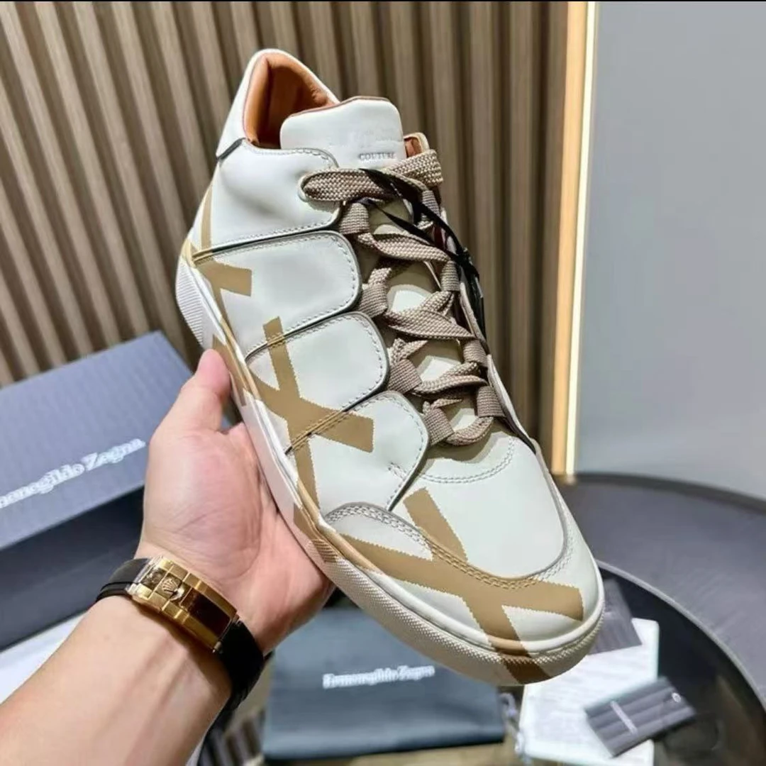 Garden TIZIANO XXX系列涂鸦高帮绑带款平底运动休闲鞋板鞋男士