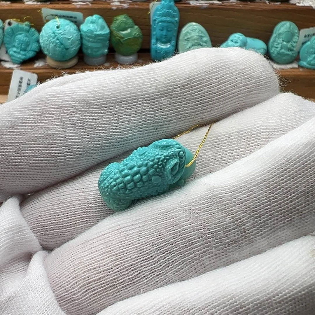 绿松石金蟾 未镶嵌