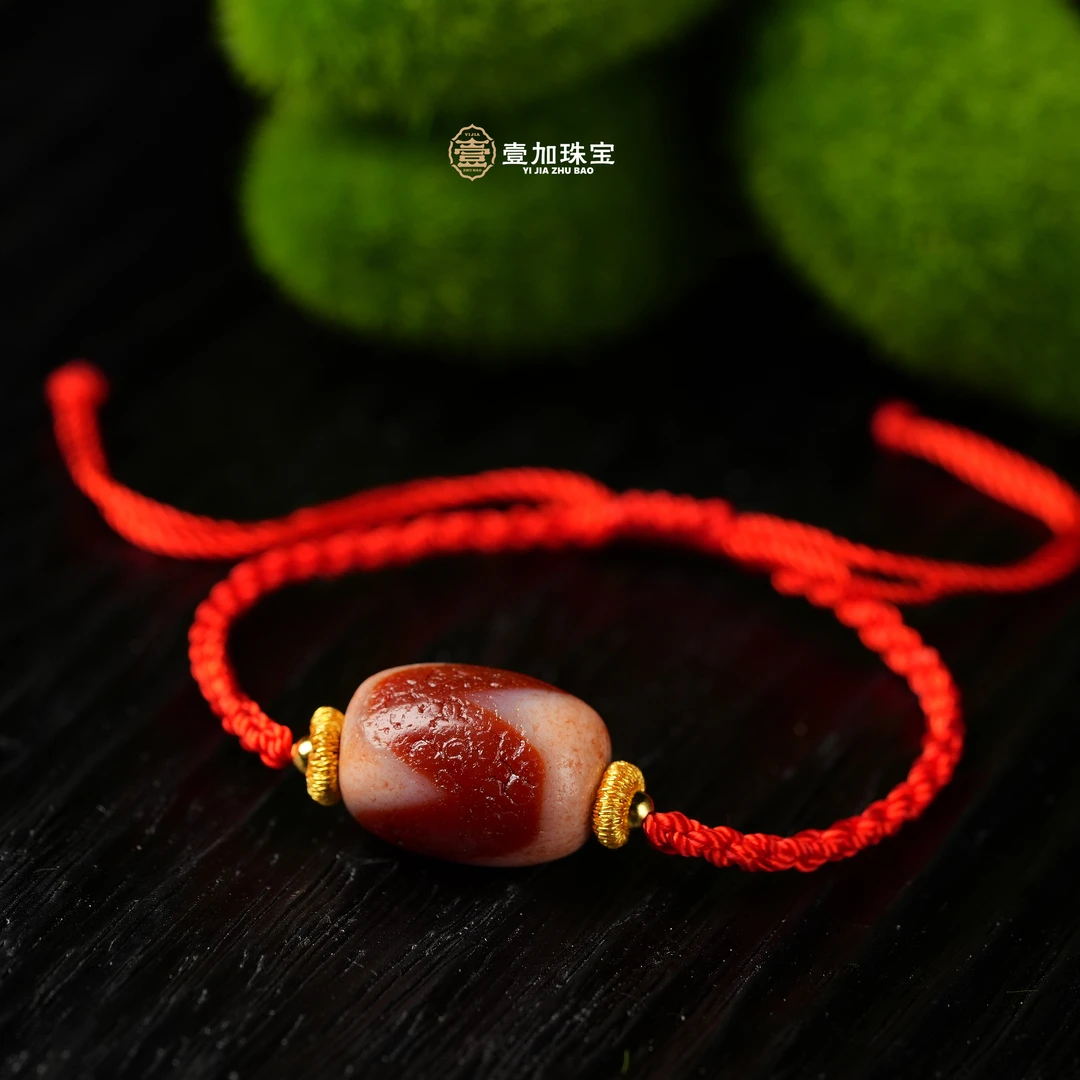 壹加师姐|手工设计牙牙玛瑙手绳多样性发一6318c