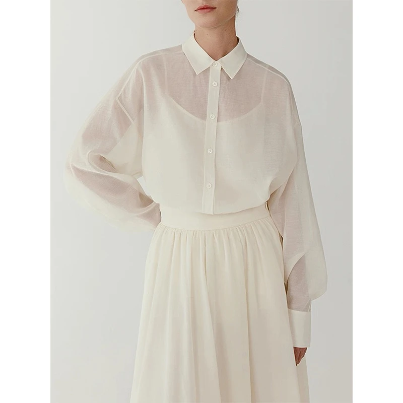 原单非市面货！“小禾”棉丝柯根长袖衬衫 R687