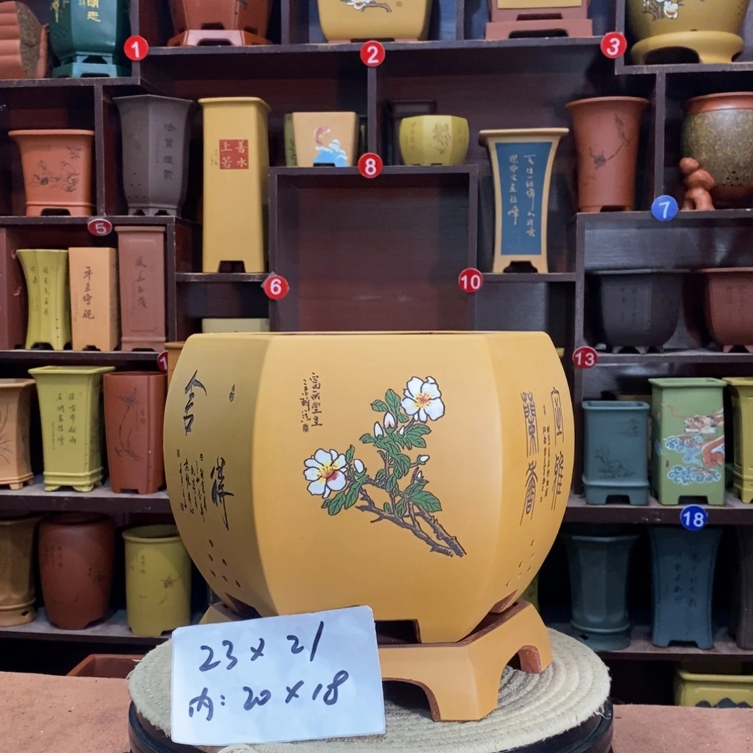 紫砂艺术紫砂花盆