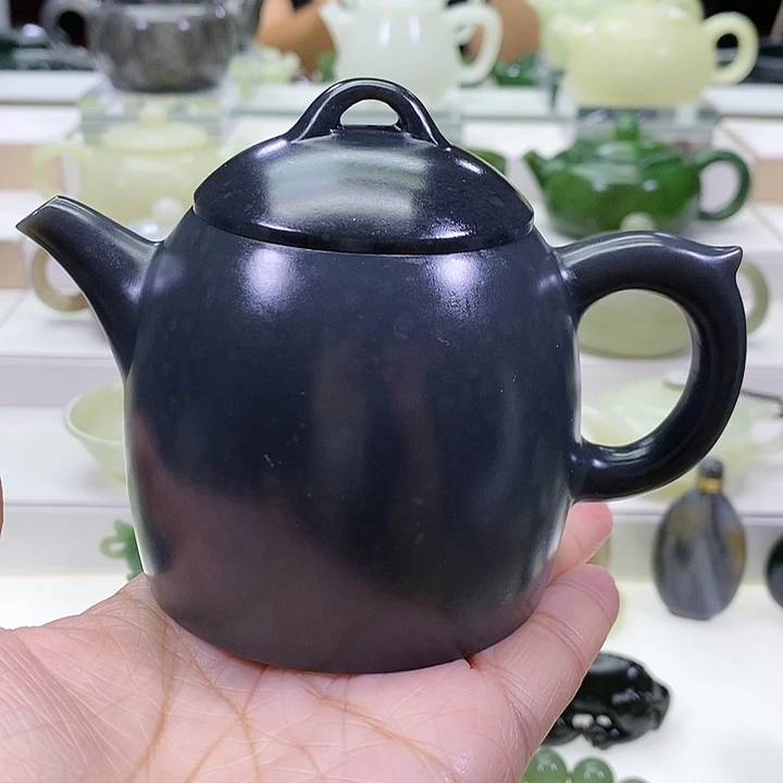 未镶嵌和田玉挂件茶壶230m l