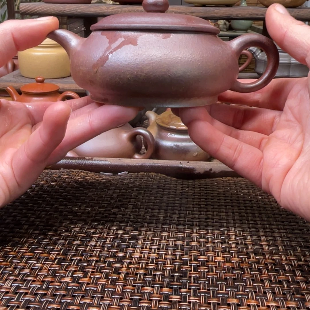 紫砂茶壶宜兴原矿紫砂手工制150