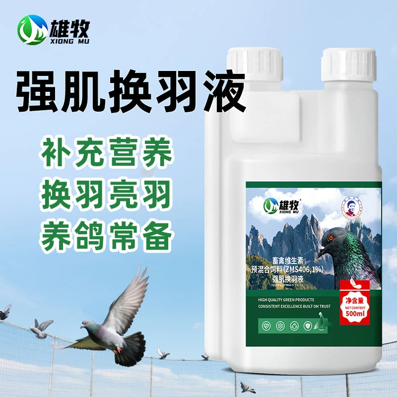 【雄牧】强肌换羽液赛鸽鹦鹉信鸽鸟类专用补充营养液厂家直销正品