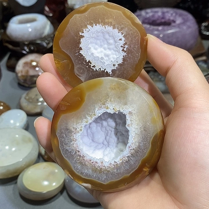 紫晶未镶嵌摆件聚宝盆