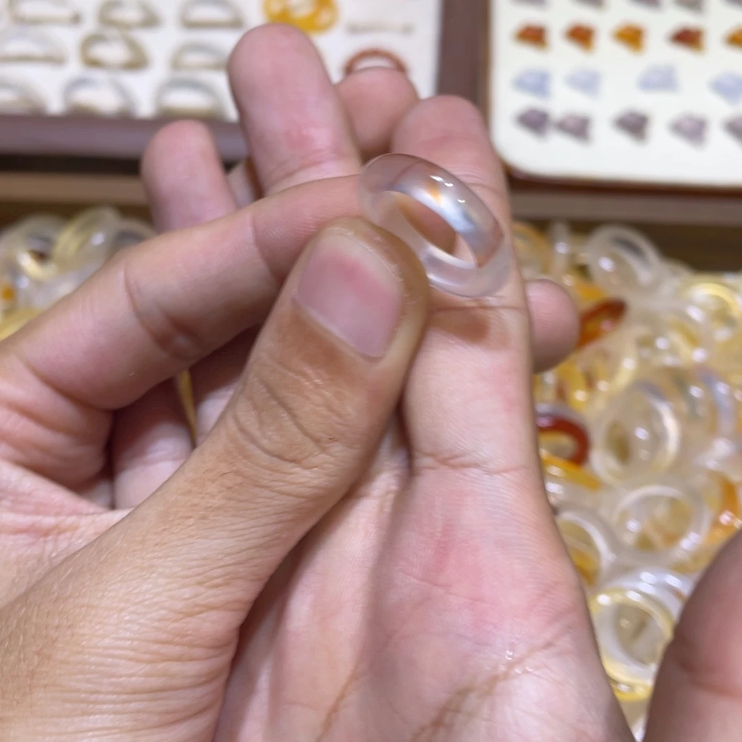 玛瑙/玉髓合金戒指75号港10