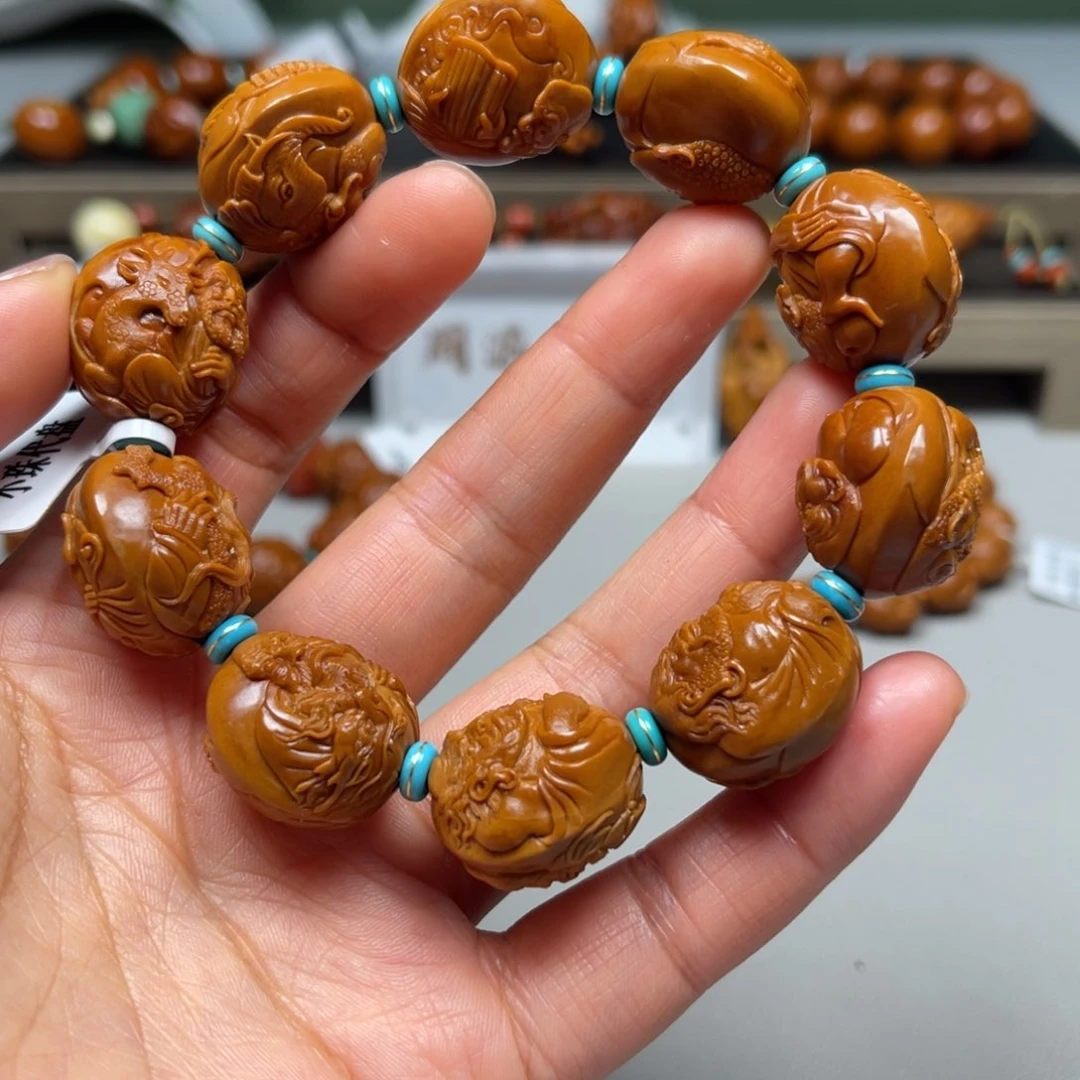 吊坠橄榄核订罗汉手串，没有现货
