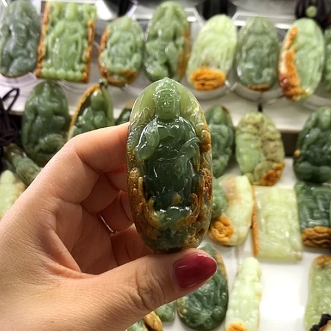 和田玉未镶嵌挂件