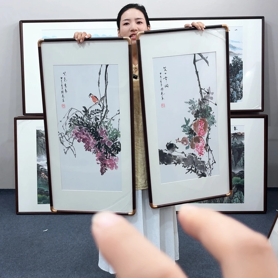 国画手绘运气90.45尺寸