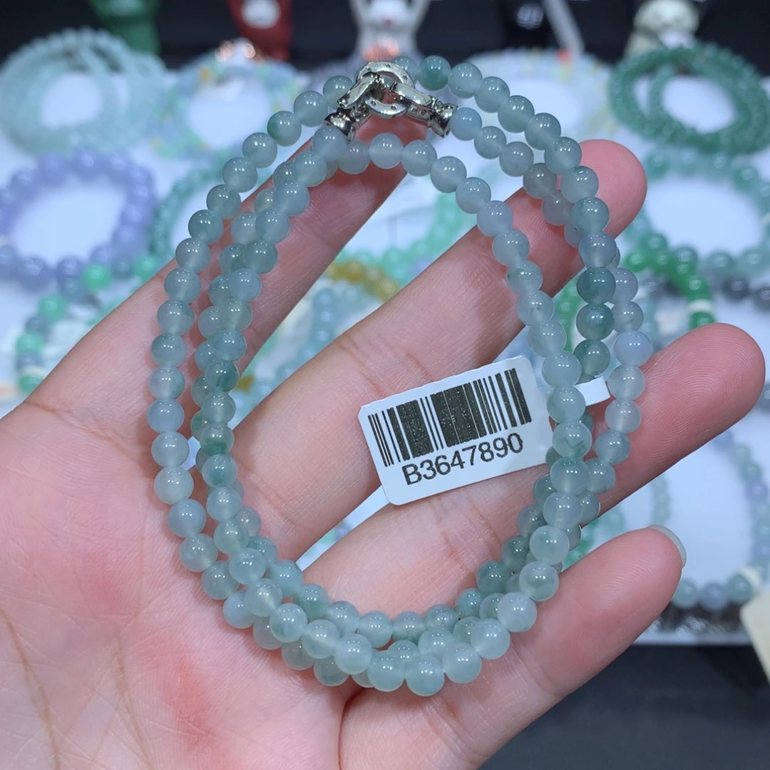 翡翠未镶嵌手串天然