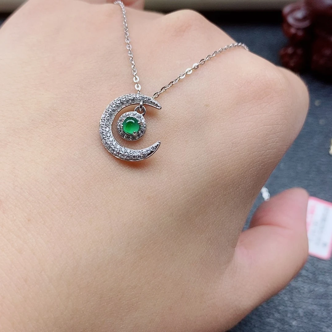 银S925镶嵌戒指翡翠