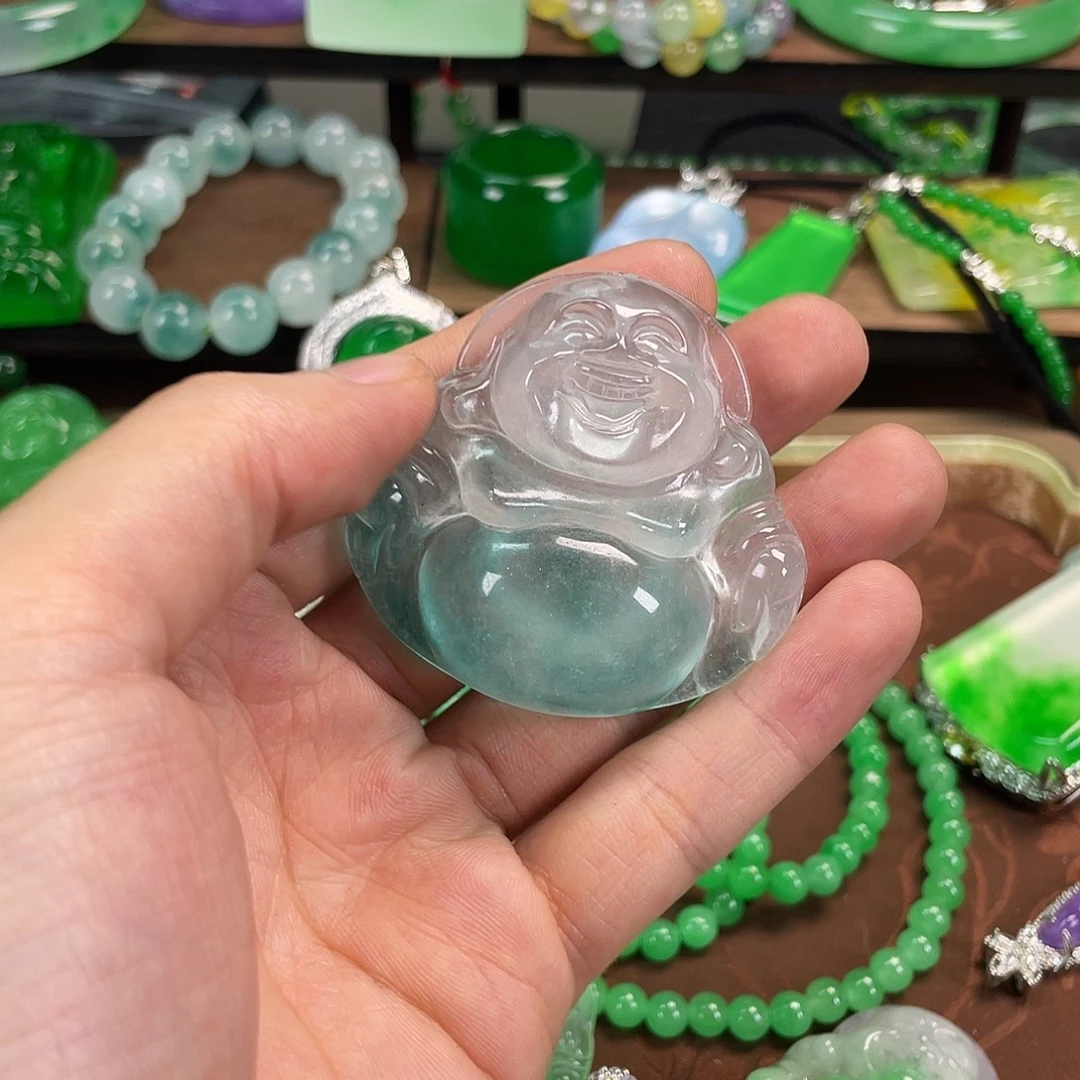 Y***友翡翠未镶嵌颈饰吊坠