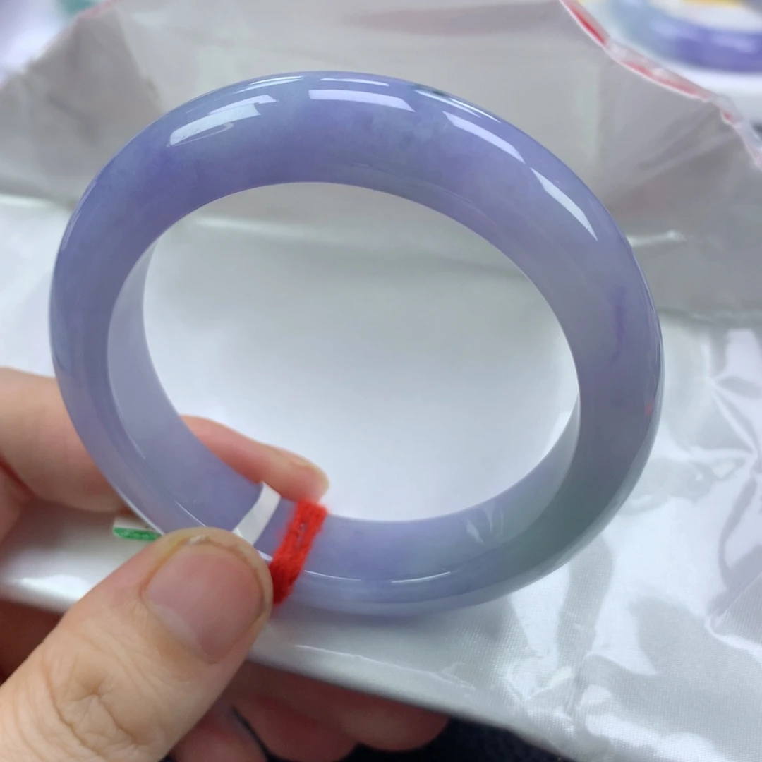 翡翠手镯未镶嵌缅甸天然翡翠手镯52圈口