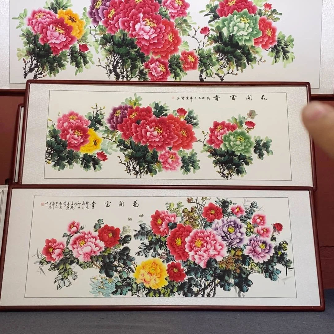 清***金国画215*85尺寸带框包邮送到家