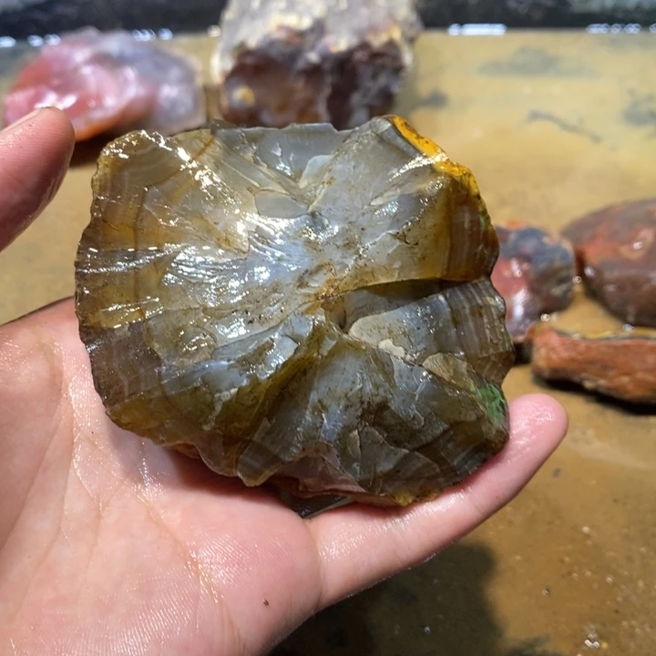 未镶嵌玛瑙/玉髓珠宝半成品