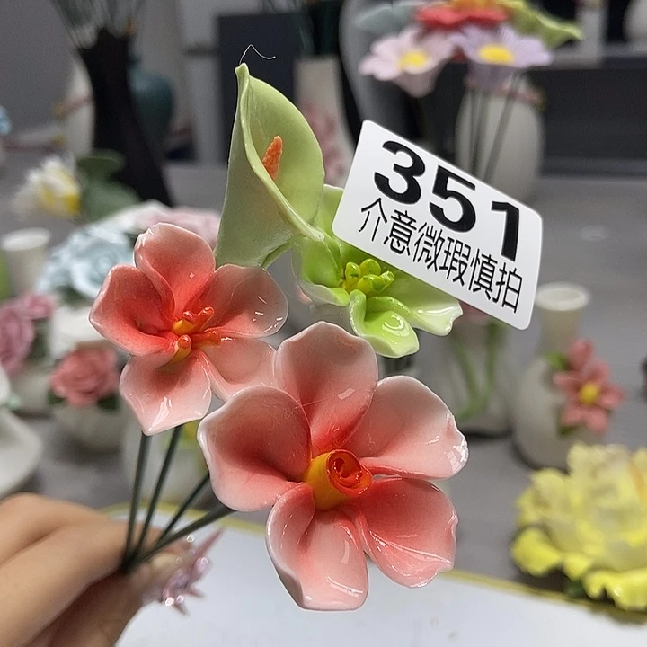 陶瓷纯手工捏花设计