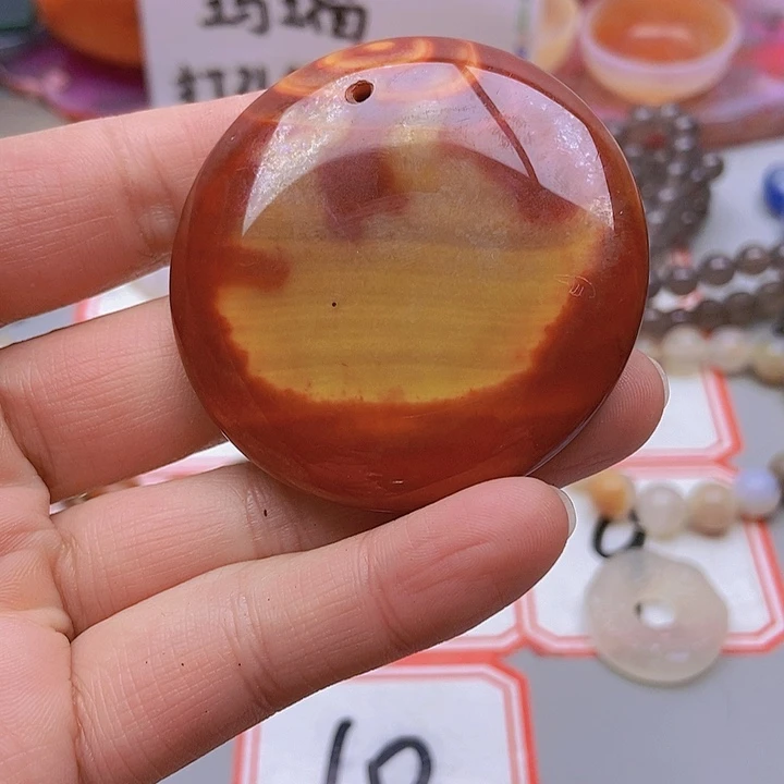 【闪购商品】玛瑙/玉髓珠宝半成品未镶嵌日**落