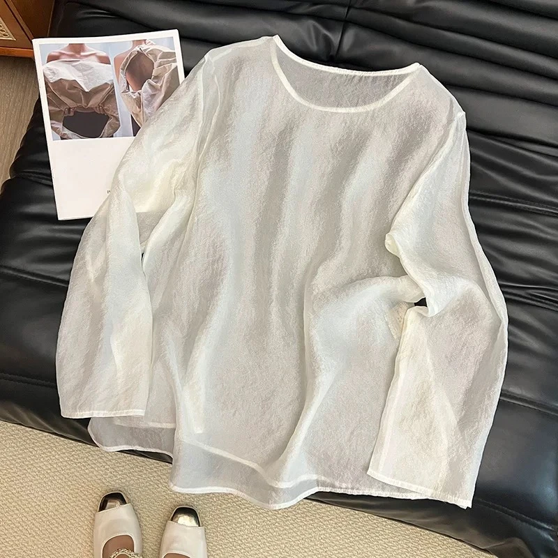 新中式国风薄纱上衣（不退不换）