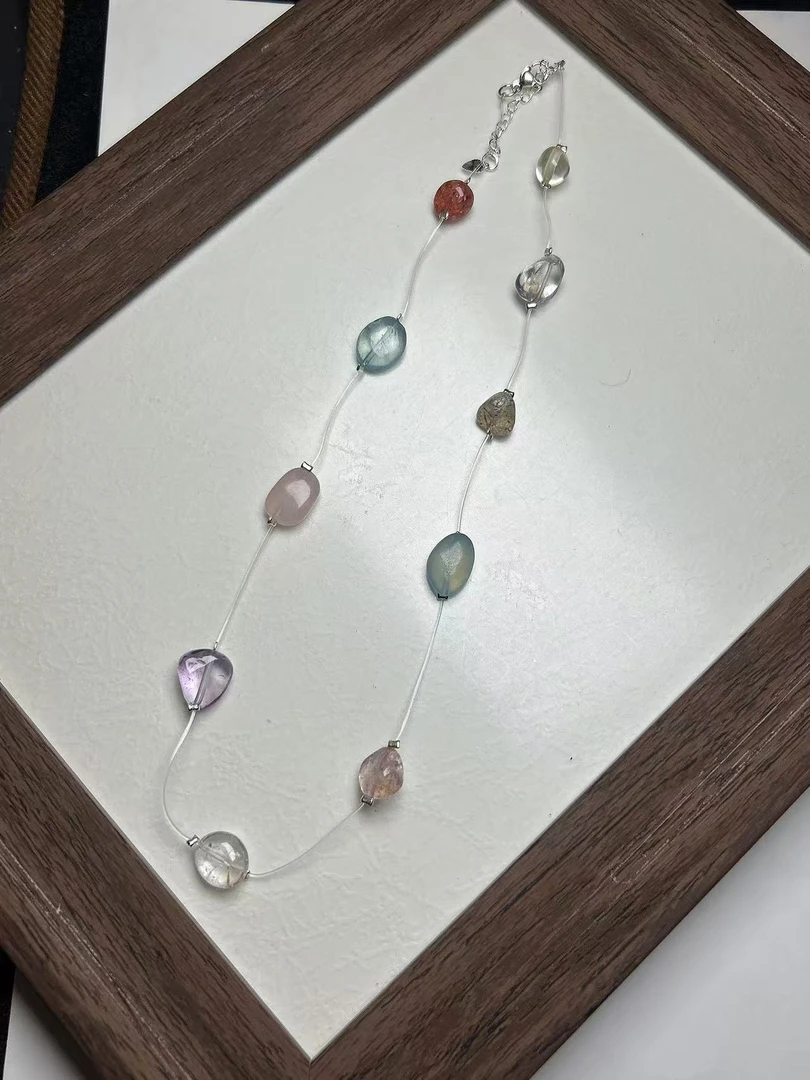 *1226水晶多宝简约项链（拍一发一不配证书）