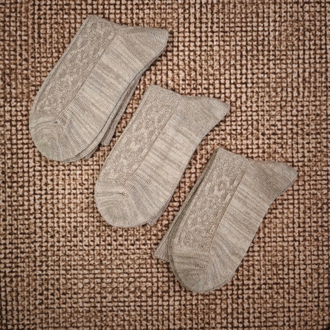 汉麻中筒袜加厚透气高通弹力袜男女同款抗菌排汗速干不臭脚