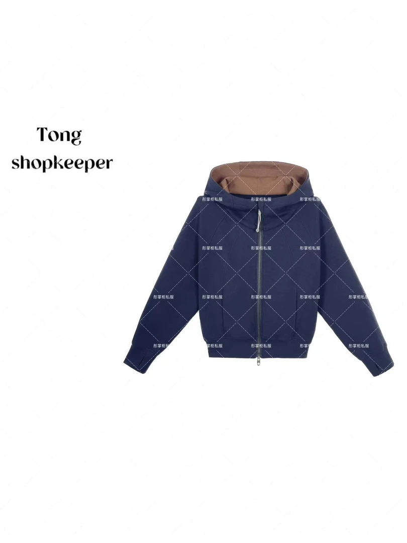 QJ/彤掌柜168851 秋款2025新款版新款复古白带设计师款外套