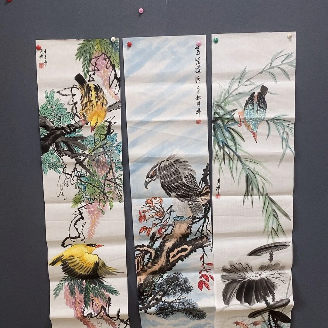 国画胡洪祥35/140手绘画芯