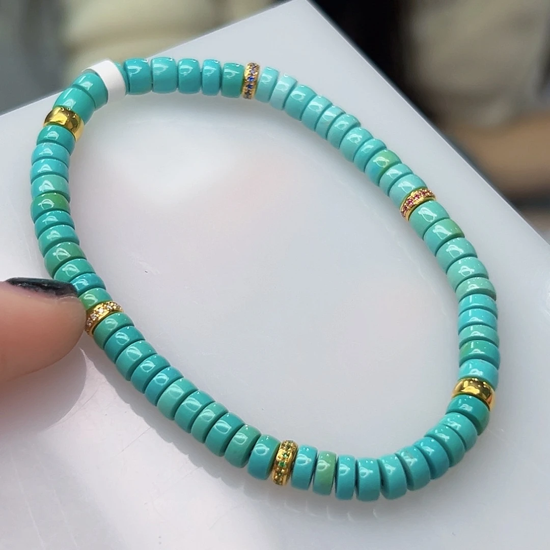 绿松石珠宝奇石18K金镶嵌